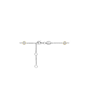 Ti Sento CZ Stone Chain Bracelet, Silver