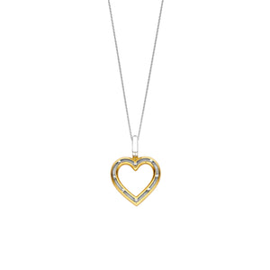 Ti Sento Heart Silhouette Pendant Necklace, Gold