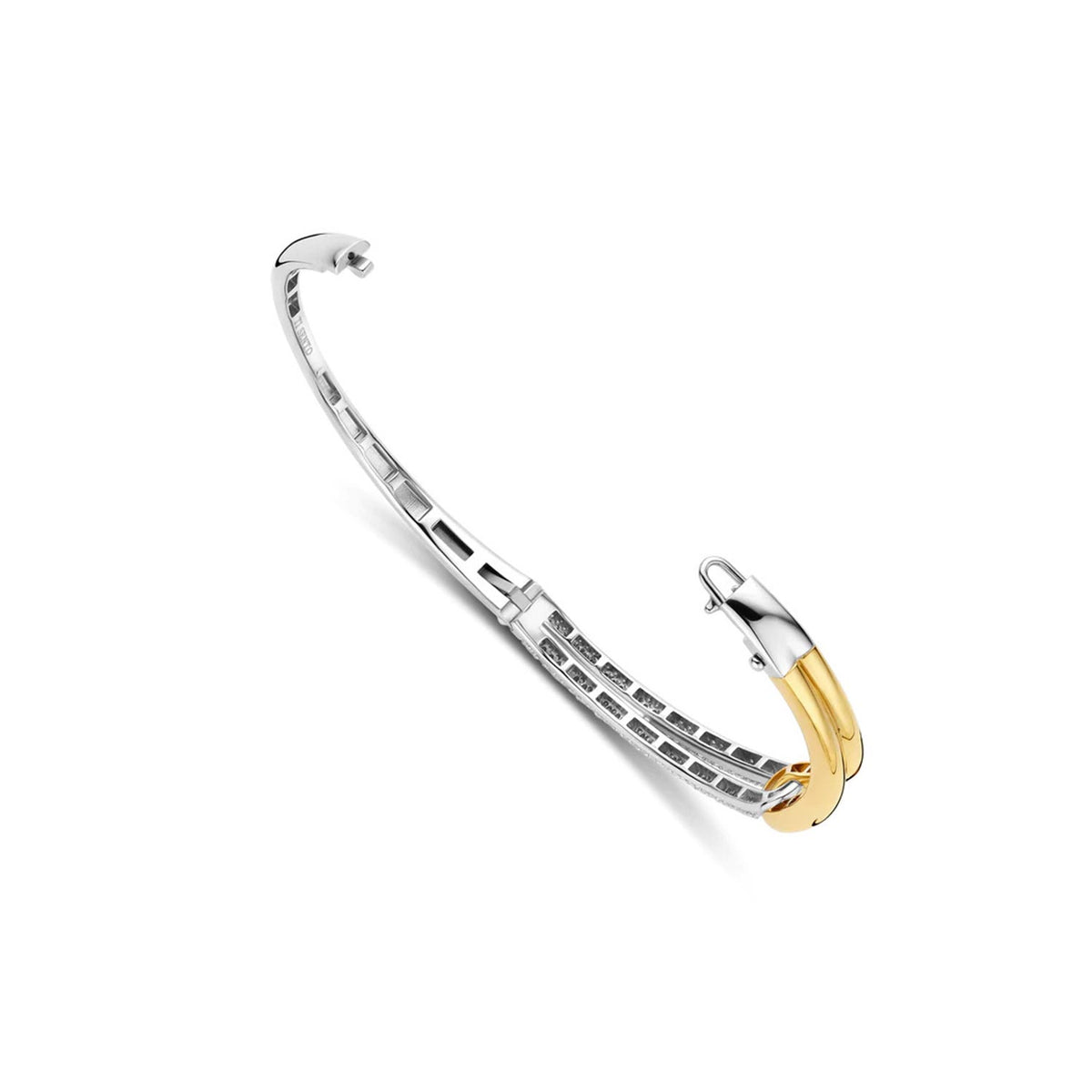 Ti Sento Interlocking Circles Bangle, Silver