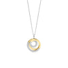 Ti Sento Interlocking Circles Pendant Necklace, Silver