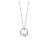 Ti Sento Interlocking Ribbon Pendant Necklace, Gold & Silver