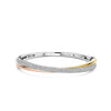 Ti Sento Intertwined Ring Bangle, Silver