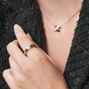 Ti Sento Intertwined CZ Band Ring, Silver & Gold, Size 58