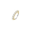 Ti Sento Large Pavé Ribbon Ring, Gold