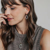 Ti Sento Large Teardrop Pendant Necklace, Silver