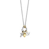 Ti Sento Love Faith & Hope Charm Pendant Necklace, Gold & Silver