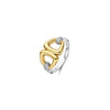 Ti Sento Open Triangle Ring, Gold & Silver