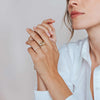 Ti Sento Open Triangle Ring, Gold & Silver