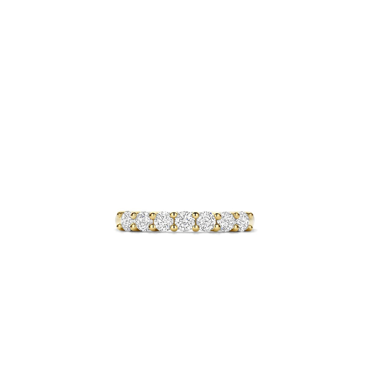 Ti Sento Pavé Ribbon Ring, Gold