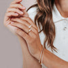 Ti Sento Pavé Ribbon Ring, Gold