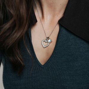 Ti Sento Pearl Cushion Cut Pendant Necklace, Gold