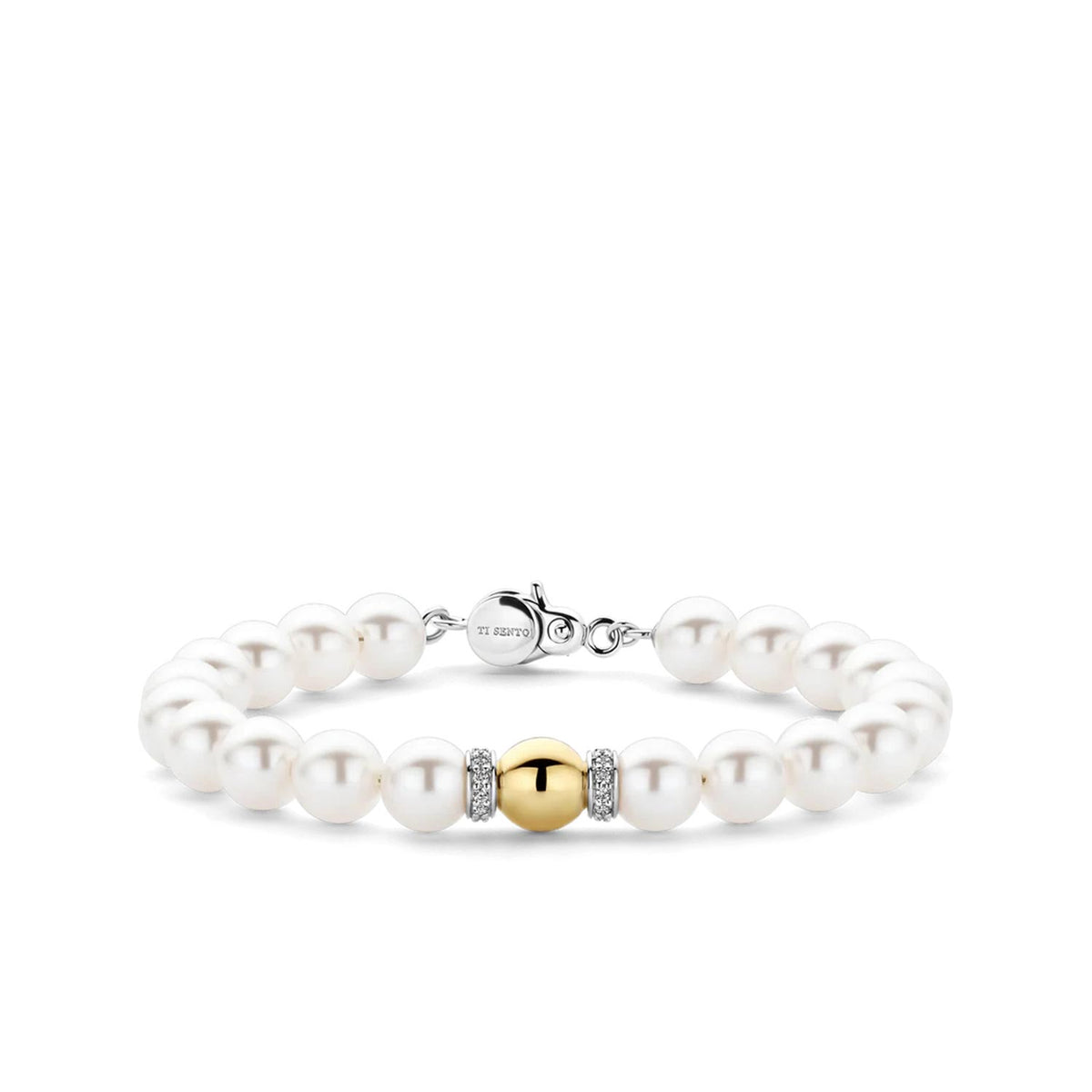 Ti Sento Pearl & Gold Bracelet, Gold
