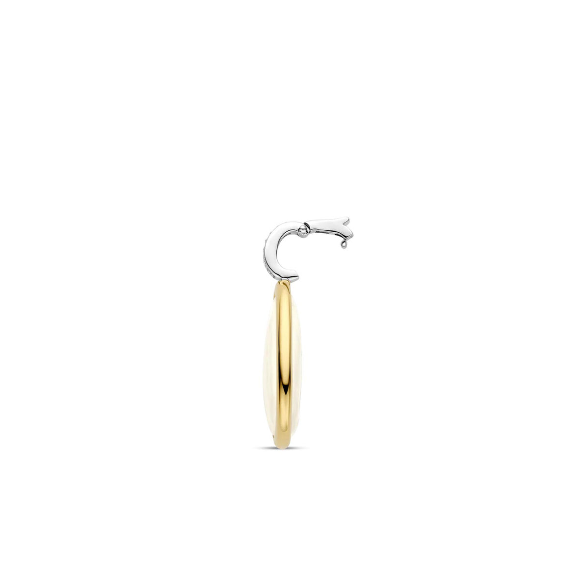 Ti Sento Pearl Pebble Pendant Necklace, Gold & Silver