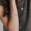 Ti Sento Pebble Chain Charm Bracelet, Silver
