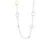 Ti Sento Pebble Chain Charm Necklace, Silver