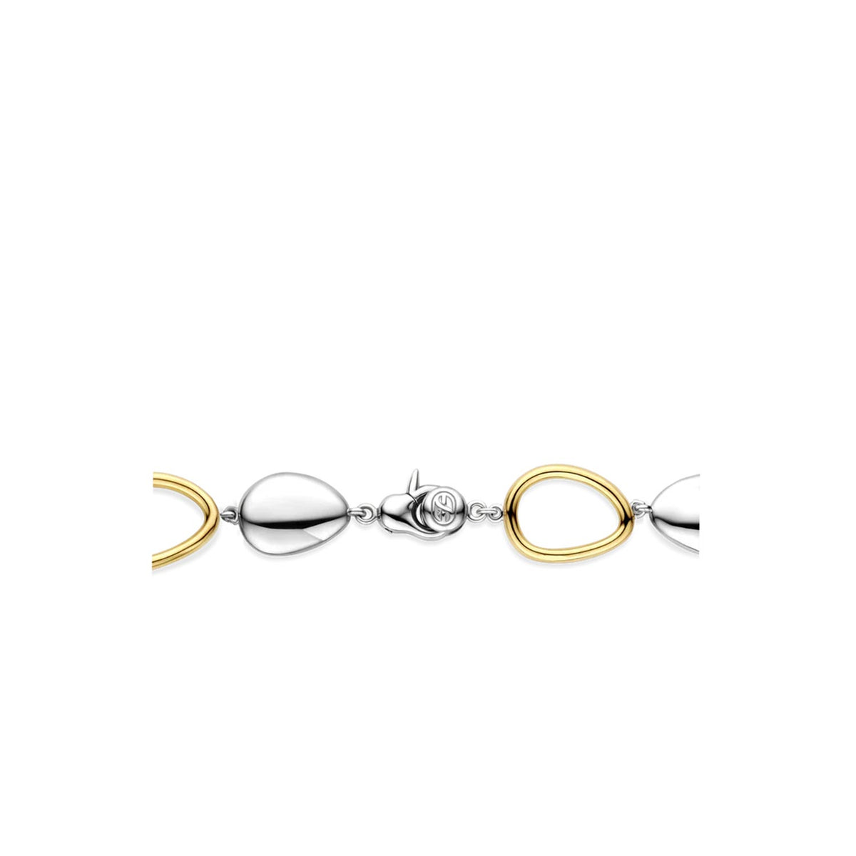 Ti Sento Pebble Charm Bracelet, Gold & Silver