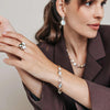 Ti Sento Pebble Charm Bracelet, Gold & Silver