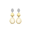 Ti Sento Pebble Drop Earrings, Silver