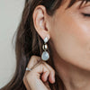 Ti Sento Pebble Drop Earrings, Silver