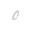 Ti Sento Large Pavé Ribbon Ring, Silver