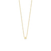 Ti Sento Solitaire CZ Necklace, Gold