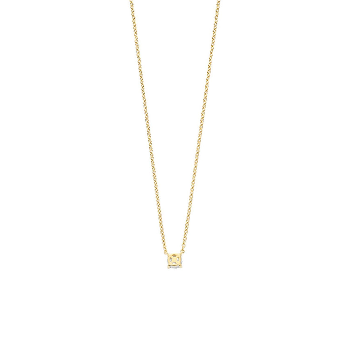 Ti Sento Solitaire CZ Necklace, Gold