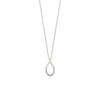 Ti Sento Teardrop Necklace, Silver