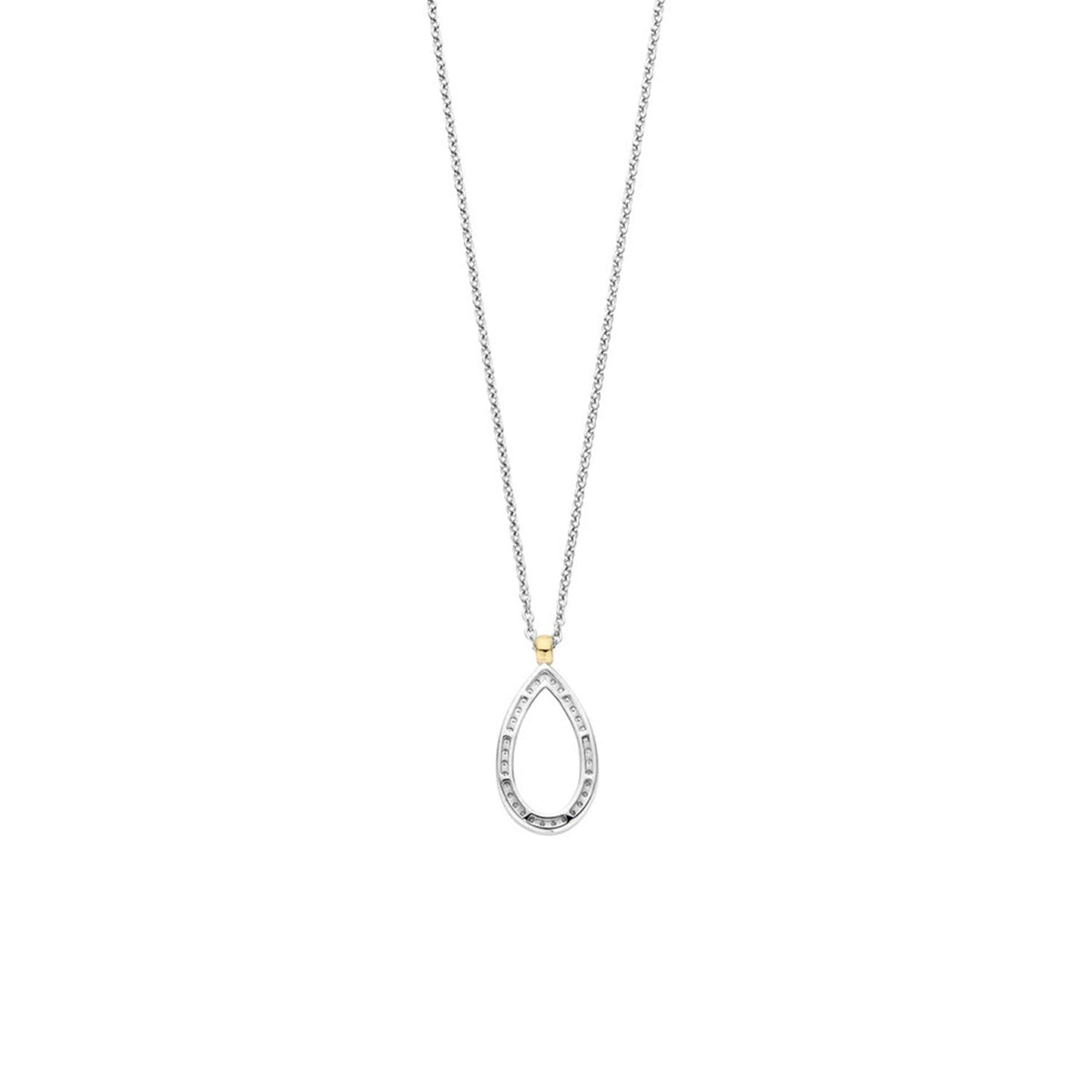 Ti Sento Teardrop Necklace, Silver