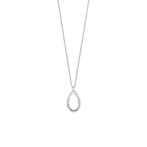 Ti Sento Teardrop Necklace, Silver