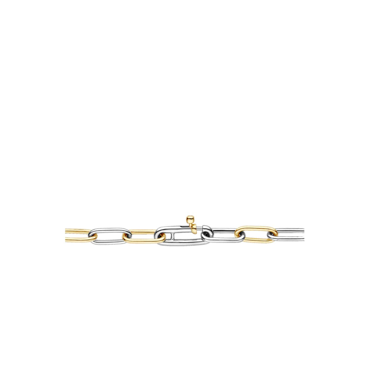 Ti Sento Two Toned Link Chain Bracelet, Gold & Silver