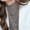 Ti Sento Two Toned Link Chain Necklace, Gold & Silver