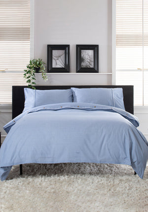 The Lyndon Company Gingham Duvet Cover Set, Blue