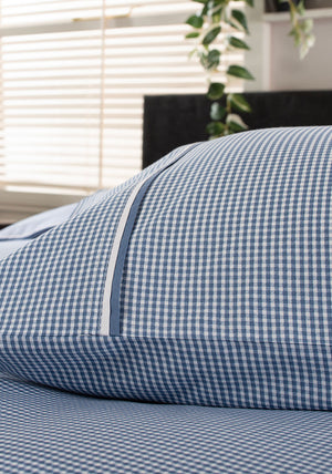 The Lyndon Company Gingham Duvet Cover Set, Blue