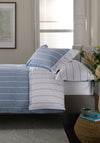 The Lyndon Company Pinstripe Duvet Cover Set, Blue