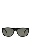 Tom Ford August FT0678 Polarised Sunglasses, Black
