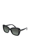 Tom Ford Maeve FT100855 Sunglasses, Black