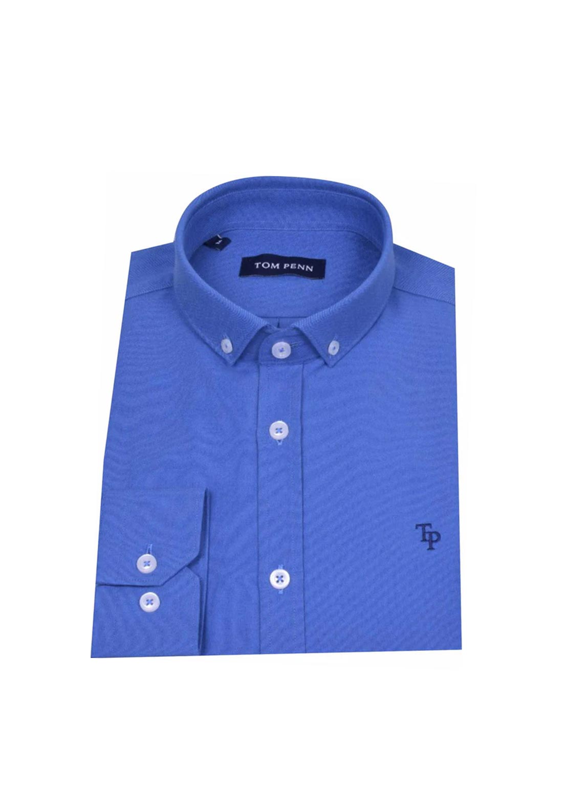 Tom Penn Long Sleeve Shirt, Cobalt Blue