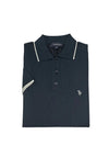 Tom Penn Tipped Polo Shirt, Navy