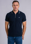 XV Kings By Tommy Bowe Kanturk Zip Polo Shirt, Navy