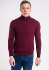 XV Kings by Tommy Bowe Petersham Half Zip Sweater, Cabernet