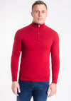 XV Kings by Tommy Bowe Petersham Half Zip Sweater, Firebrick