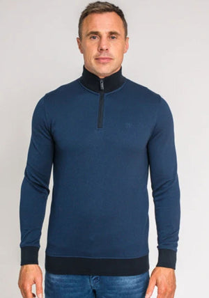 XV Kings by Tommy Bowe Ravens Half Zip Sweater, Classic Navy