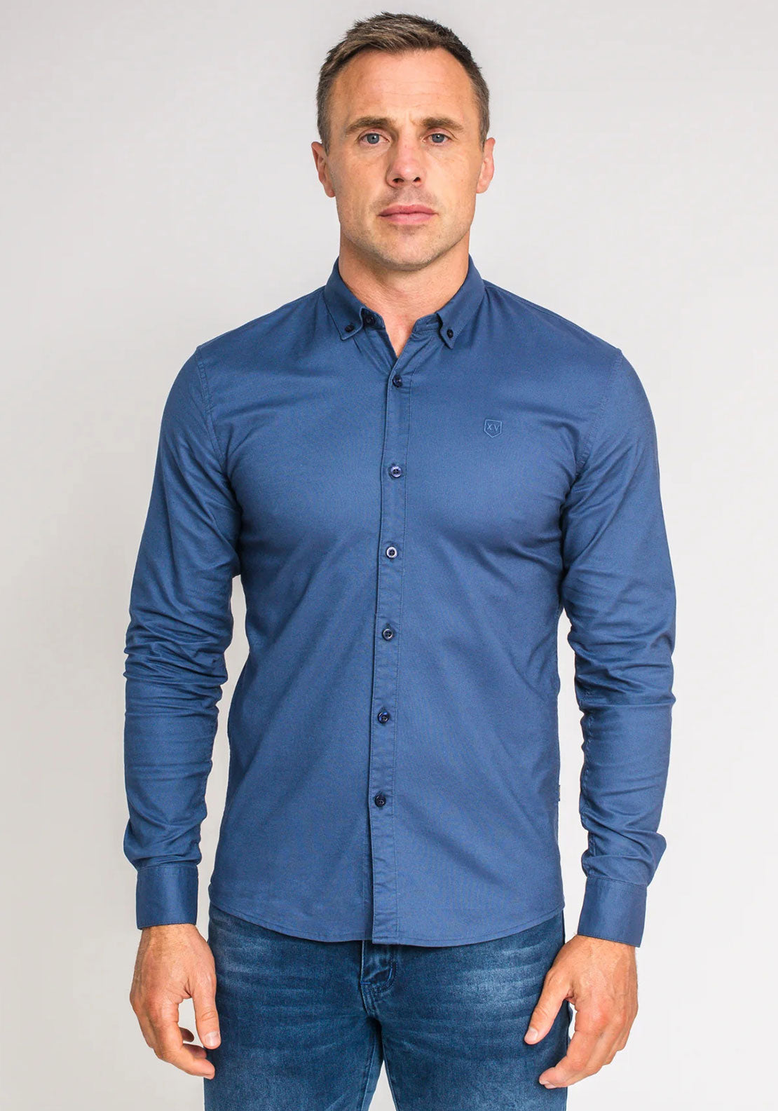 XV Kings by Tommy Bowe Tesoni Shirt, Cobalt Blue