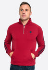 XV Kings by Tommy Bowe Tuine Quarter Zip Sweatshirt, Red
