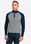 XV Kings by Tommy Bowe Winterveldt Quarter Zip Sweater, Grey & Navy