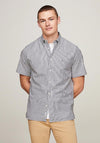 Tommy Hilfiger 1985 Flex Oxford Stripe Shirt, Carbon Navy