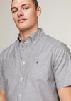 Tommy Hilfiger 1985 Flex Oxford Stripe Shirt, Carbon Navy