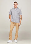 Tommy Hilfiger 1985 Flex Oxford Stripe Shirt, Carbon Navy