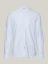 Tommy Hilfiger 1985 Pinstripe Shirt, Calm Blue & Optic White