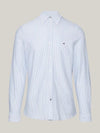 Tommy Hilfiger 1985 Pinstripe Shirt, Calm Blue & Optic White